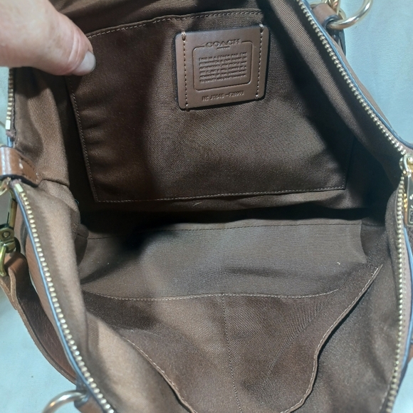 Coach Brown Leather Shoulder Bag - Picture 10 of 11